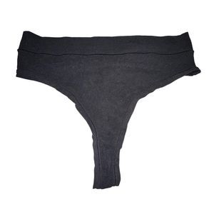 New SKIMS Summer Mesh Thong Onyx 2X